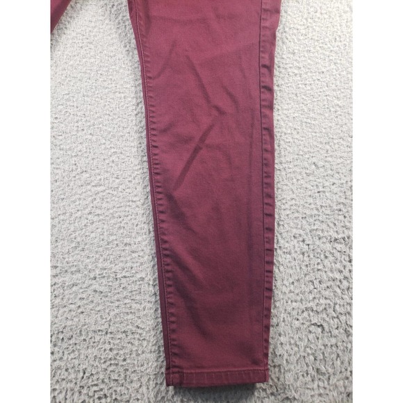Jennifer Lopez Jeans Womens Size 16 W Skinny Burgundy Denim Jegging Casual 36x29 - Picture 3 of 15